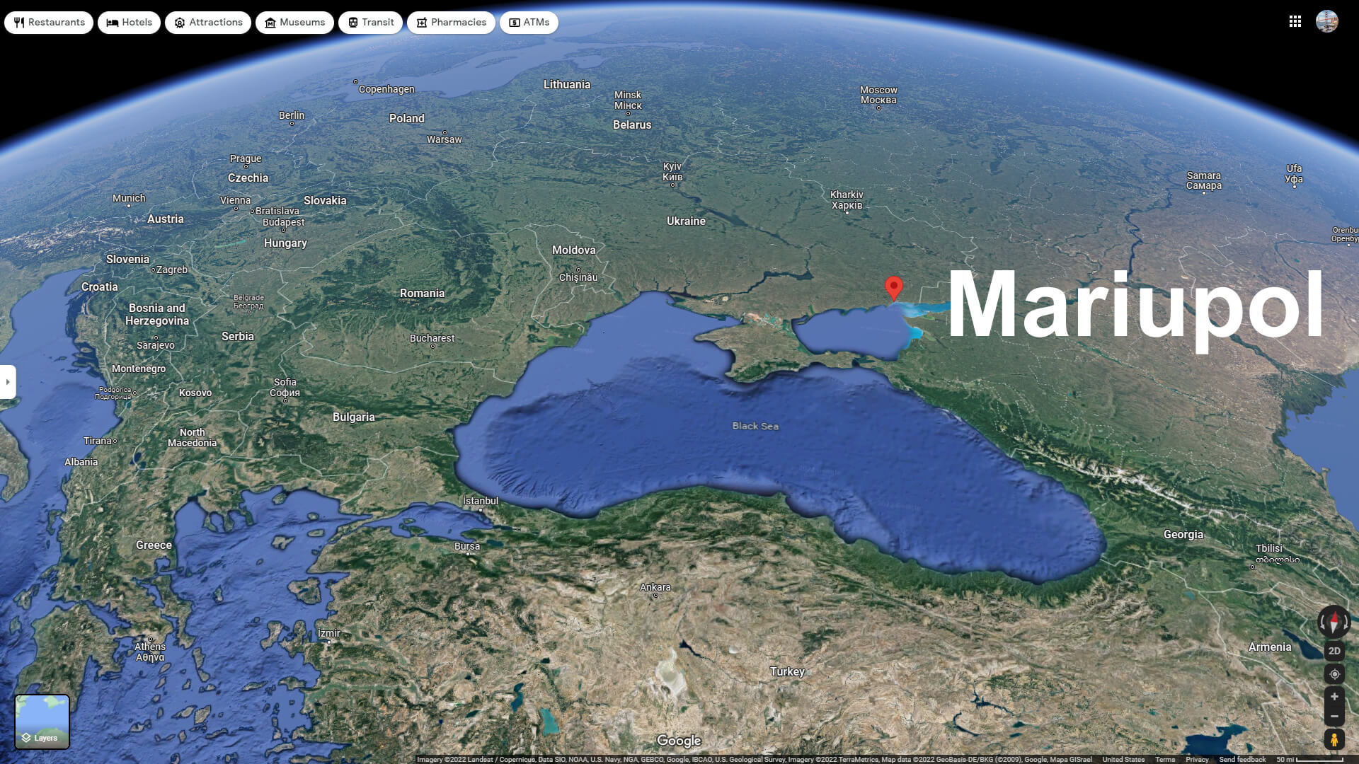Où est situé Marioupol dans le monde